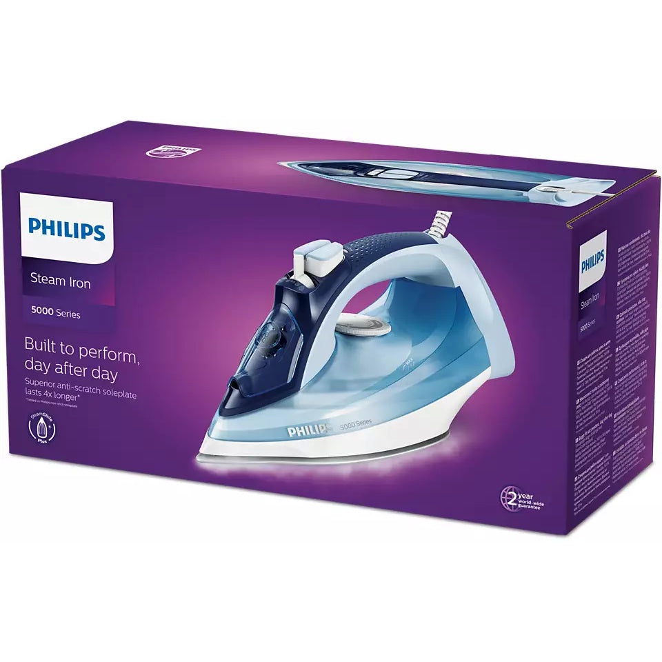 Philips 5000 Series Steam iron DST5030 White Blue