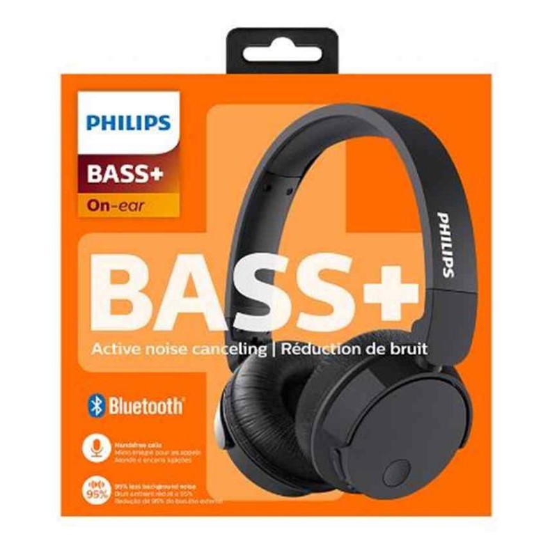 Philips Bass+ On Ear headphone *ANC - Active Noise Cancellation* TABH305BK