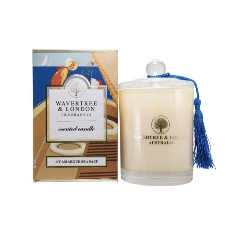 Wavertree & London Fragrances D' Camargue Sea Salt Scented Natural Soy Wax Candle - 330g Scented Candle