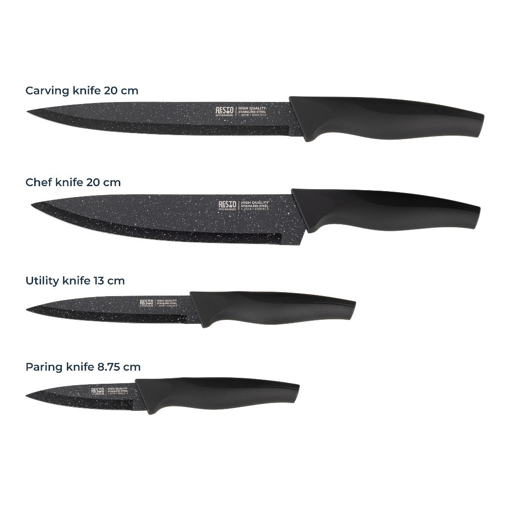 Resto Kitchenware Leo 95504 Knife set 4 pieces