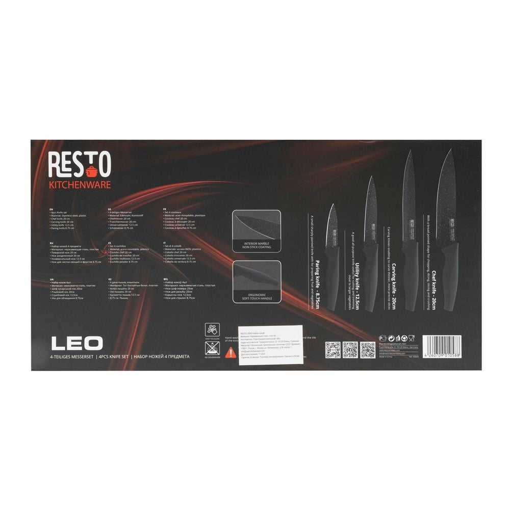 Resto Kitchenware Leo 95504 Knife set 4 pieces