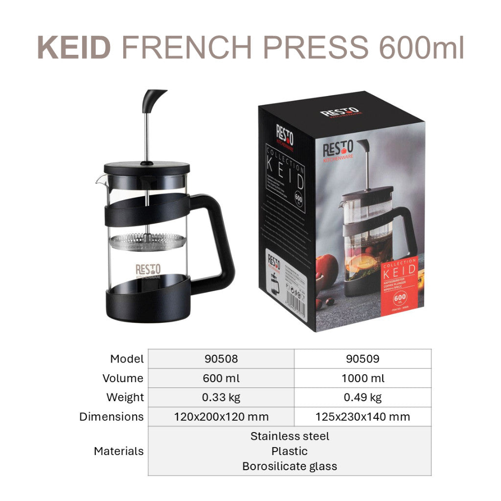 Resto Kitchenware Keid French press 600ml/1000ml