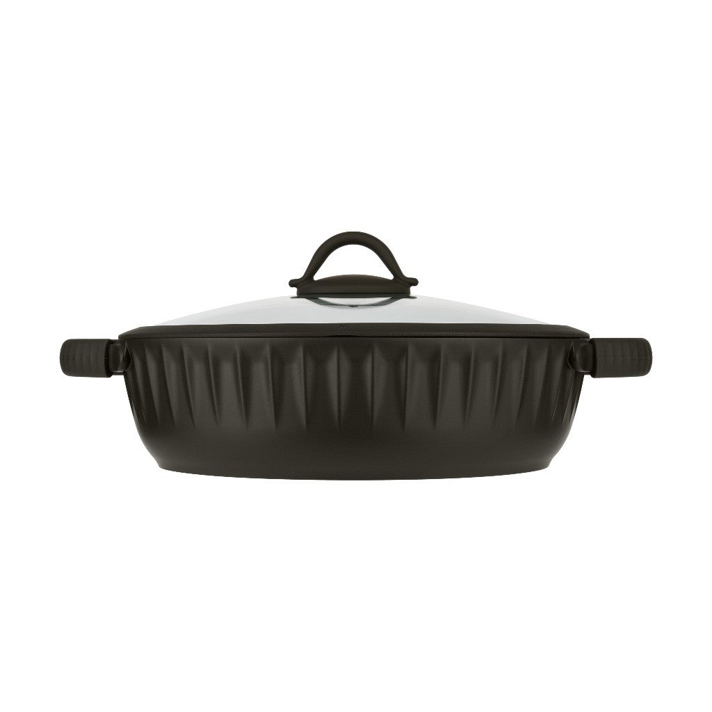 Resto Kitchenware 94006 Ascella Shallow Pot With Lid Diameter=28CM H=7.9CM 4.2L