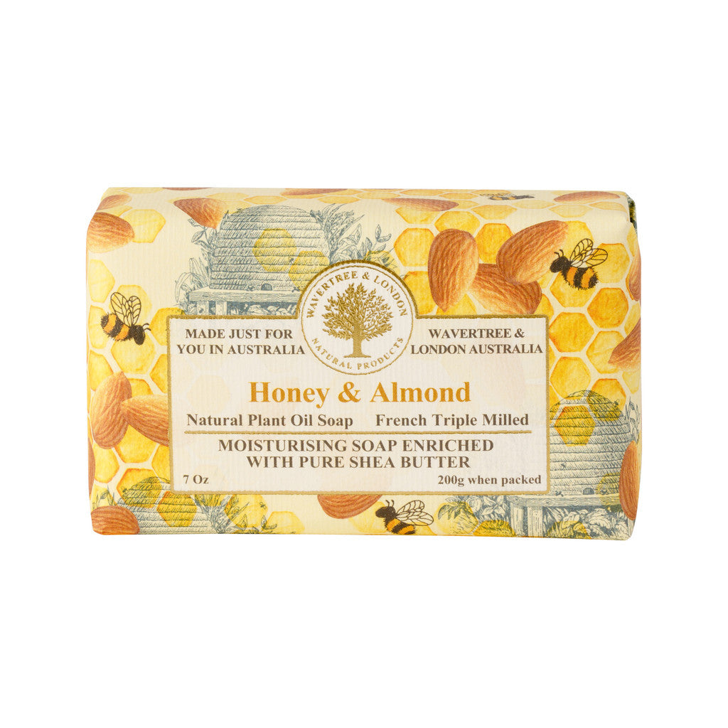 Wavertree & London Honey & Almond Soap Bar - 200g