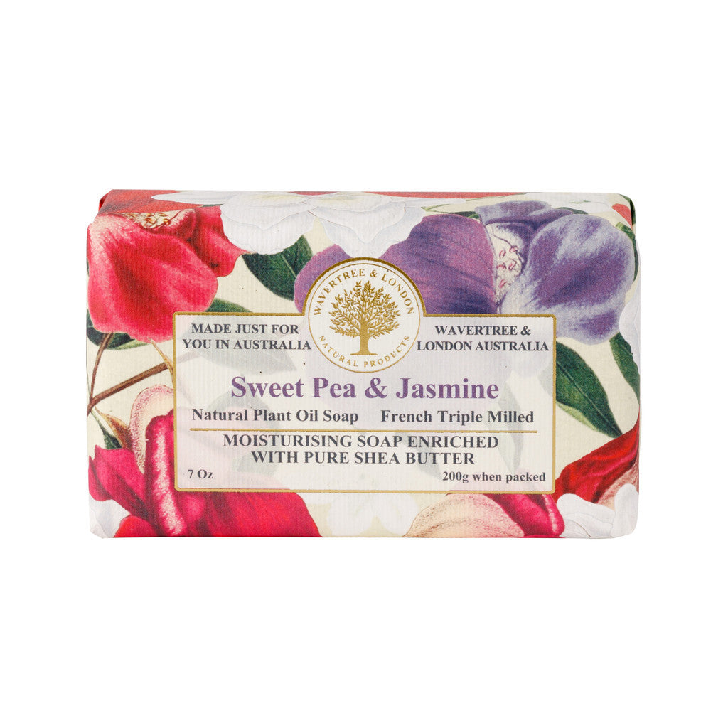 Wavertree & London Sweet Pea & Jasmine Soap Bar - 200g