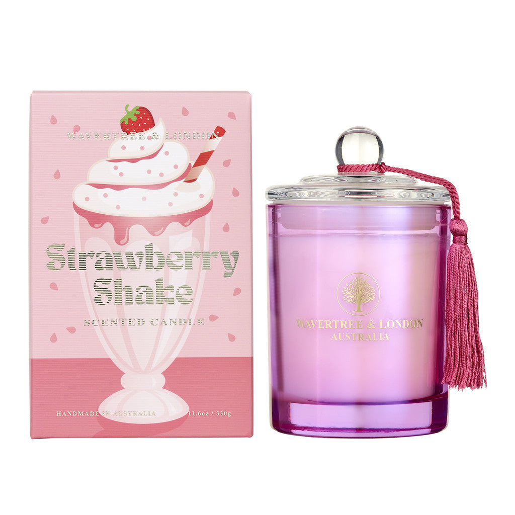 Wavertree & London Strawberry Shake Candle - 330g Scented Candle