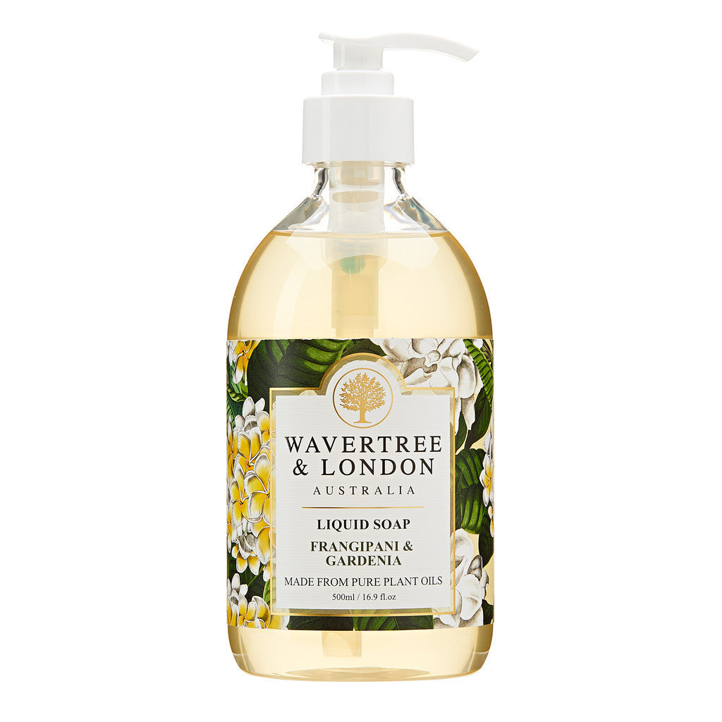 Wavertree & London Frangipani & Gardenia Liquid Soap - 500ml
