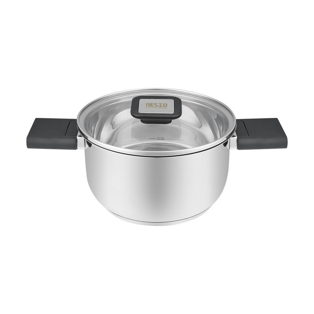 Resto Kitchenware ANSER Casserole with lid Stainless Steel 16/18cm/20cm/22cm/24cm