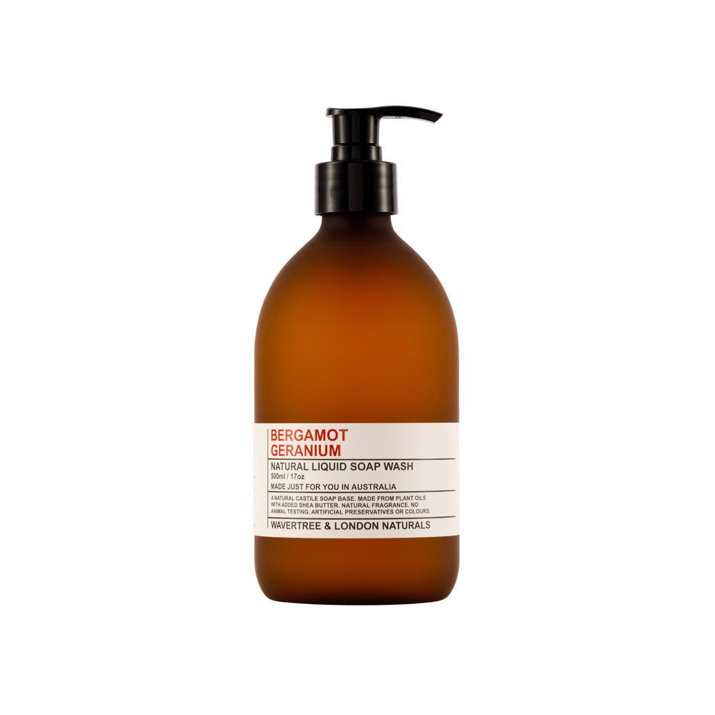 Wavertree & London Bergamot & Geranium Liquid Soap - 500ml