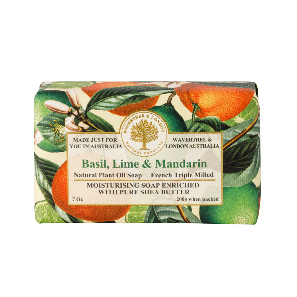 Wavertree & London Basil Lime Mandarin Soap Bar - 200g