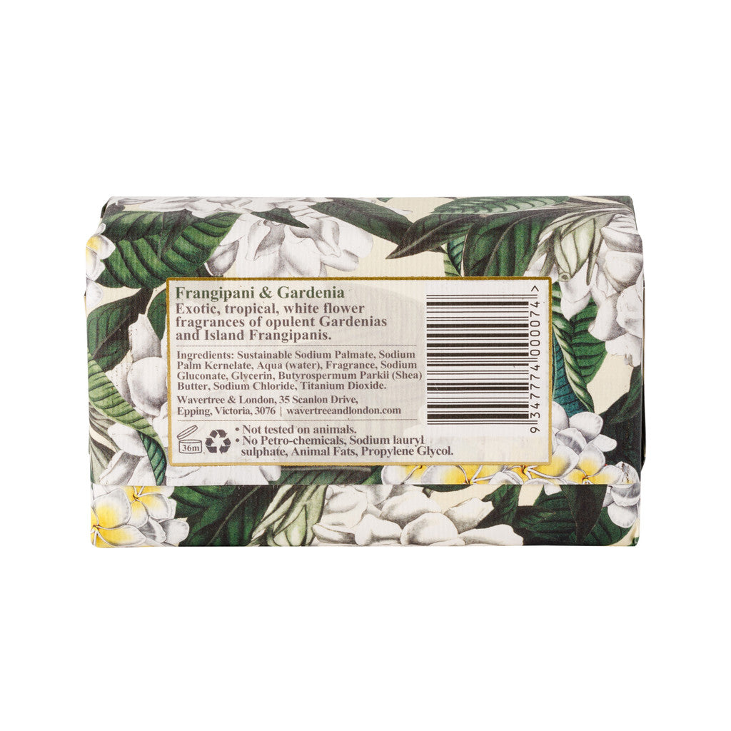 Wavertree & London Frangipani & Gardenia Soap Bar - 200g