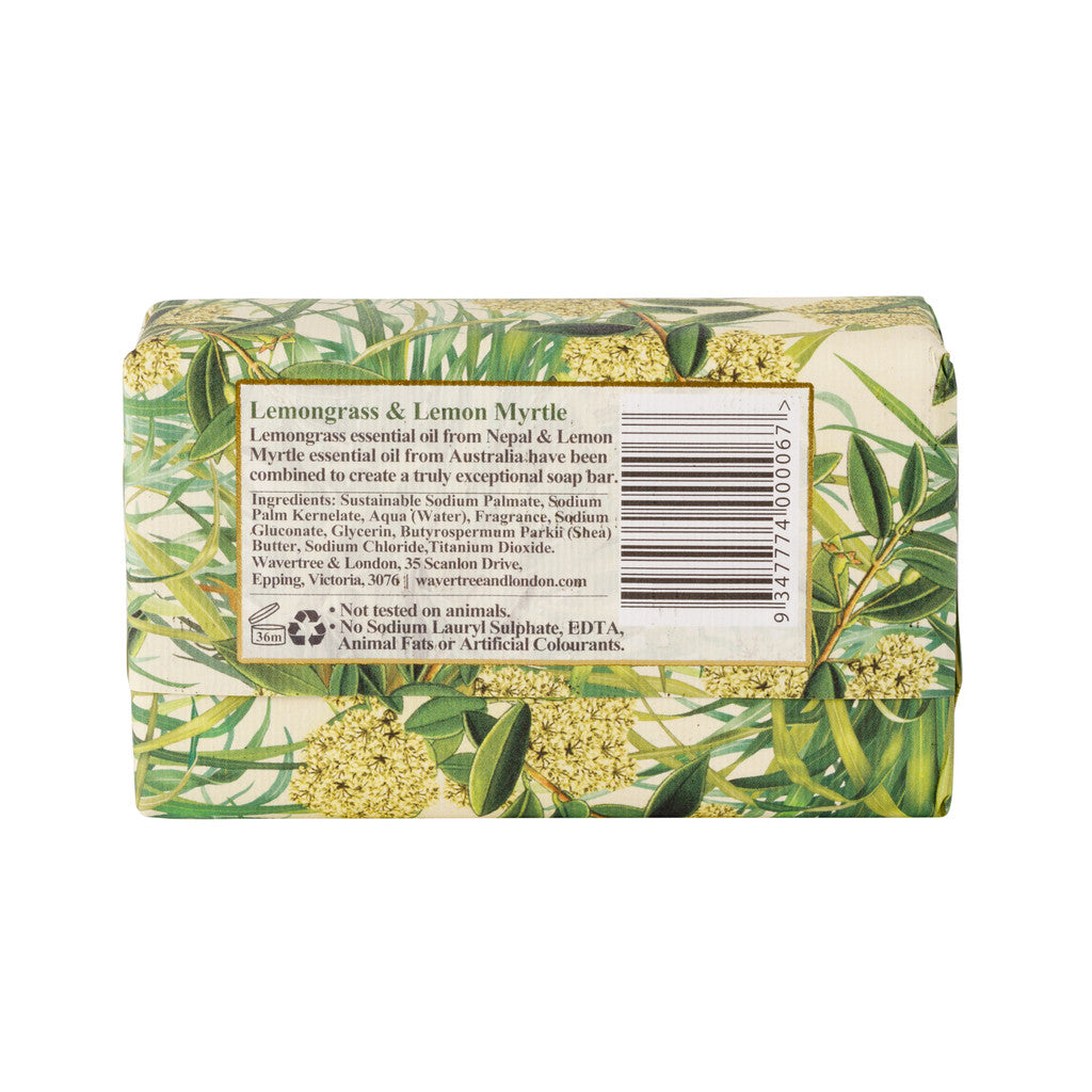 Wavertree & London Lemongrass And Lemon Myrtle Bar Soap - 200g