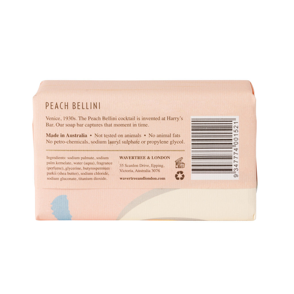 Wavertree & London Peach Bellini Soap Bar - 200g