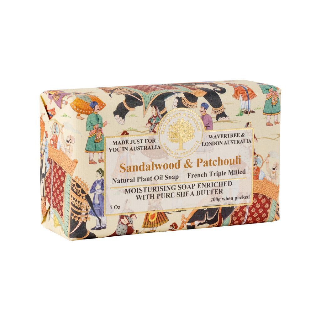 Wavertree & London Sandalwood & Patchouli Soap Bar - 200g