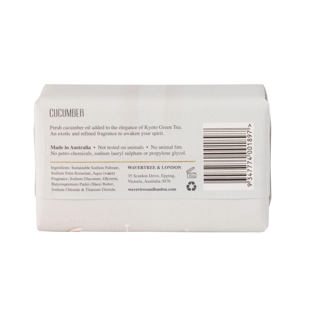 Wavertree & London Cucumber Soap Bar - 200g