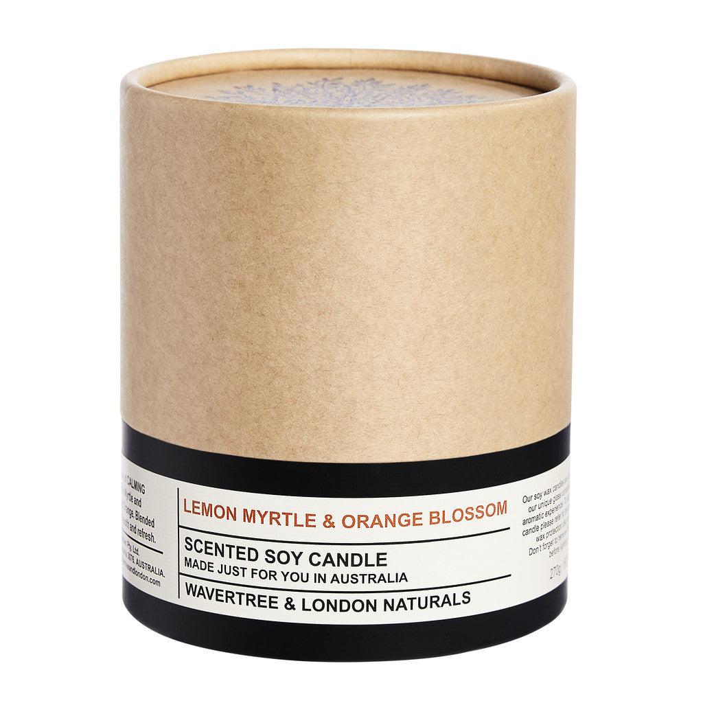 Wavertree & London Lemon Myrtle & Orange Blossom Candle - 330g Scented Candle
