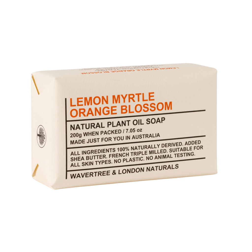 Wavertree & London Lemon Myrtle & Orange Blossom Soap Bar - 200g