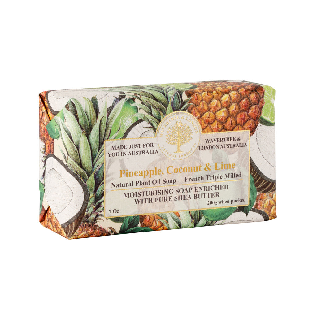Wavertree & London Pineapple, Coconut & Lime Soap Bar - 200g