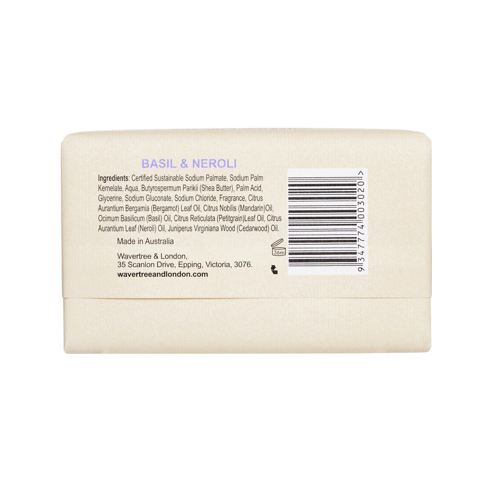 Wavertree & London Basil & Neroli Soap Bar - 200g