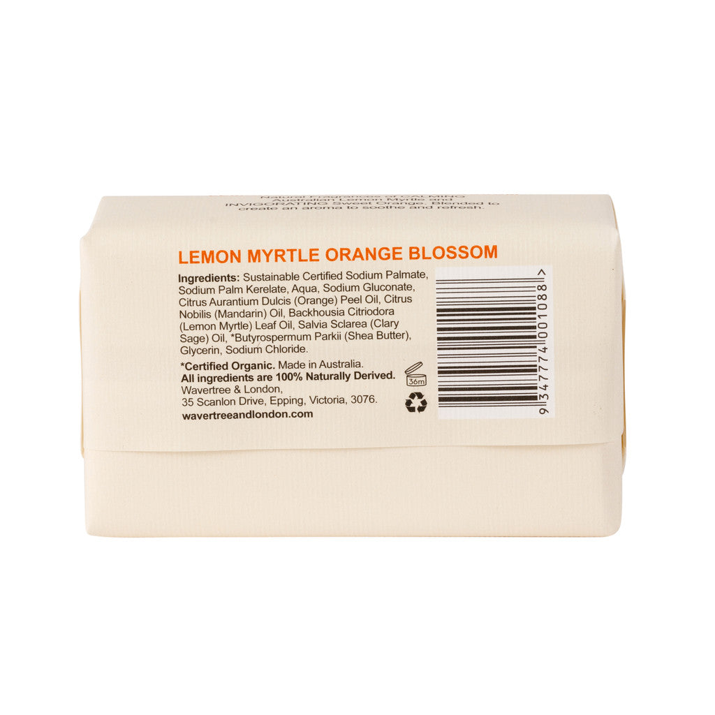Wavertree & London Lemon Myrtle & Orange Blossom Soap Bar - 200g