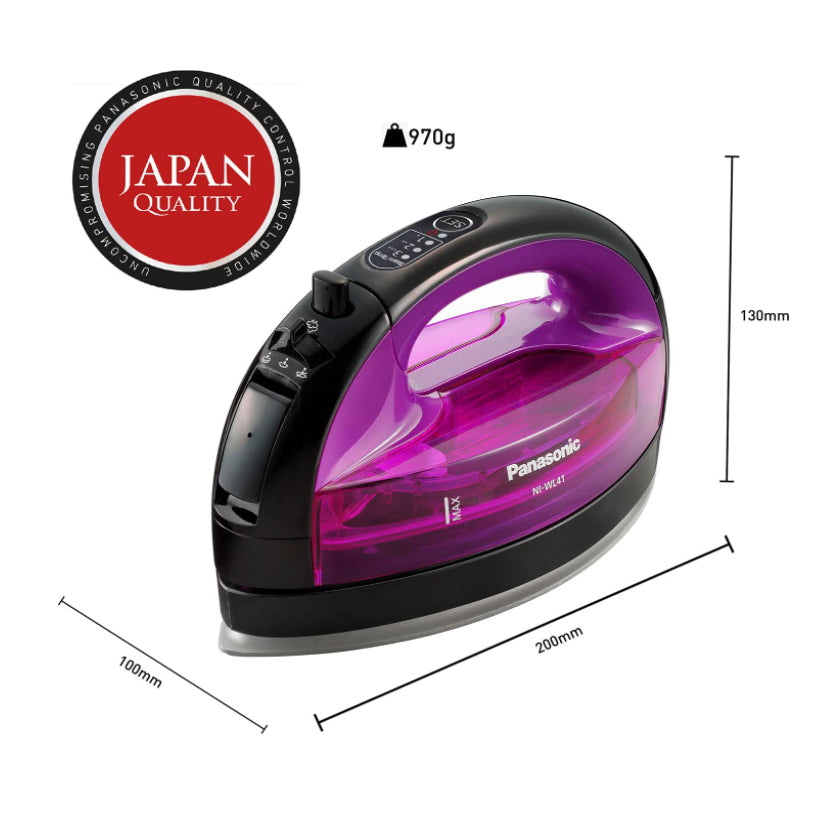 Panasonic 1550W Cordless Steam Iron with Multi-Direction Soleplate NI-WL41