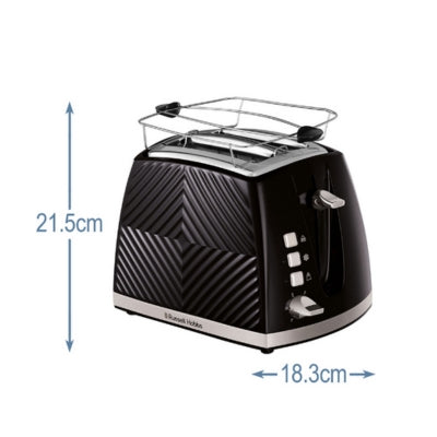 Russell Hobbs 26390-56 Groove 2S Toaster Black