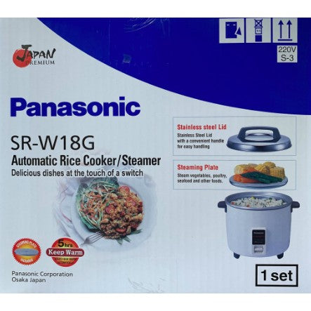 Panasonic 1.8L Automatic Rice Cooker [SR-W18GSWUA]