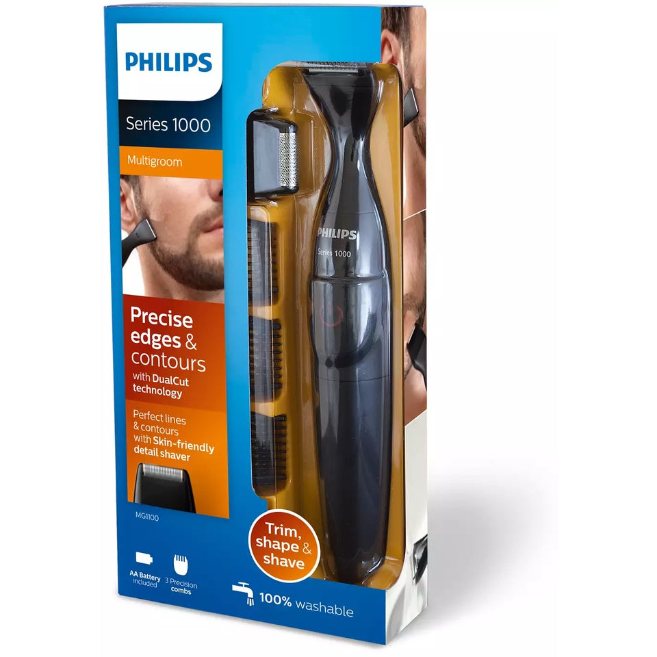 Philips Multigroom series 1000 Ultra precise beard styler MG1100 Black