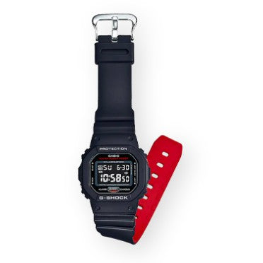 G Shock Black Red DW-5600HR