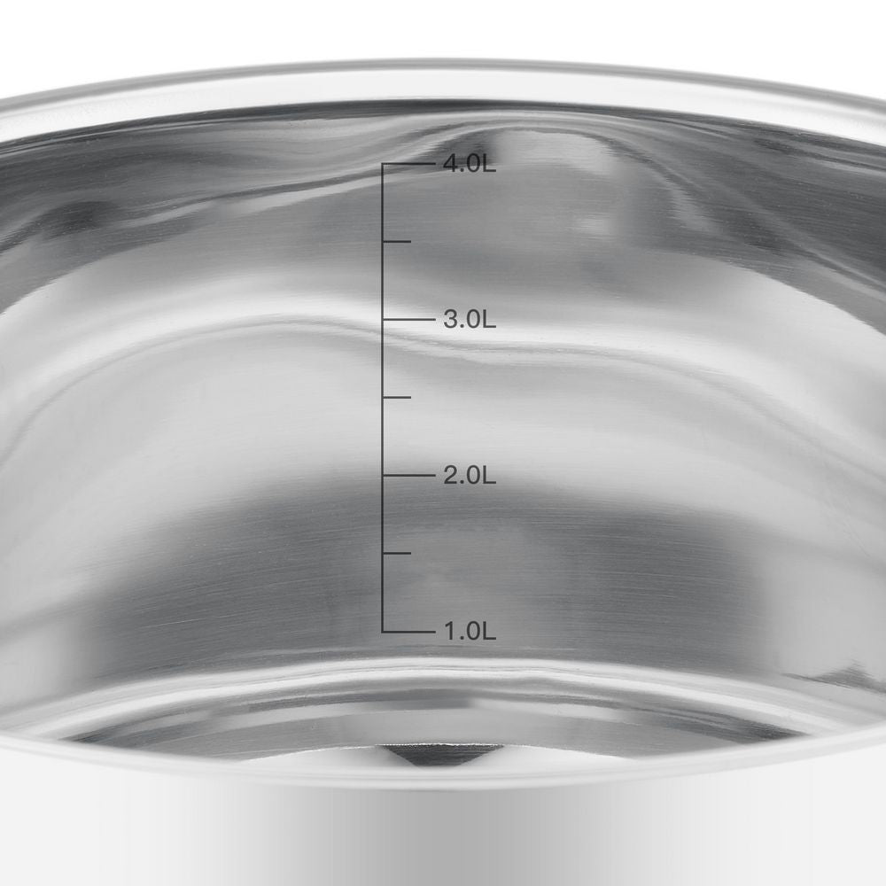Resto Kitchenware ANSER Casserole with lid Stainless Steel 16/18cm/20cm/22cm/24cm