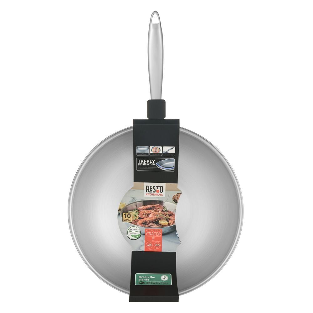 Resto Kitchenware CRATER 95004 Wok Ø28, h=8.5cm