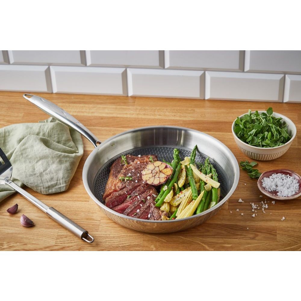 Resto Kitchenware Achird Frypan Stainless Steel 24cm/26cm/28cm