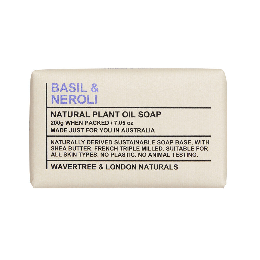 Wavertree & London Basil & Neroli Soap Bar - 200g