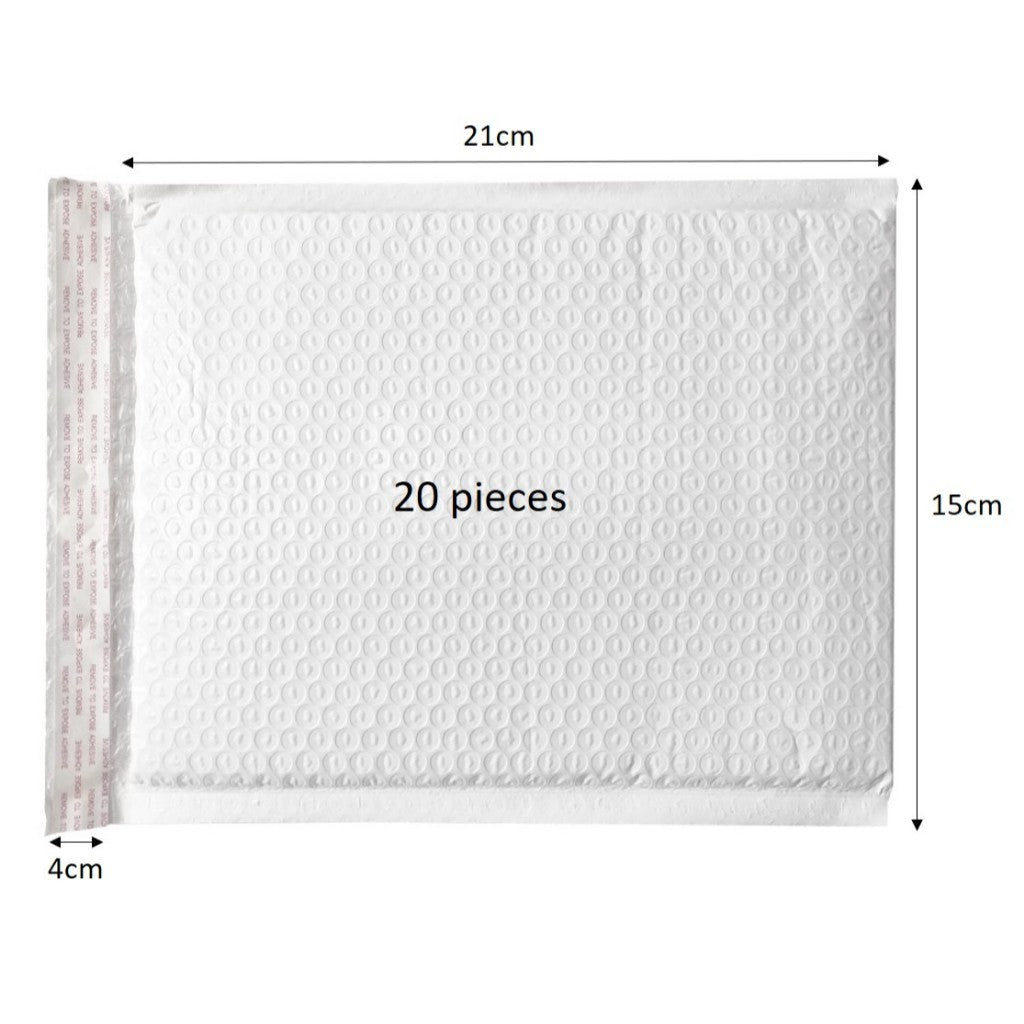 Bubble Envelope White 15 x 21 (20 pcs)
