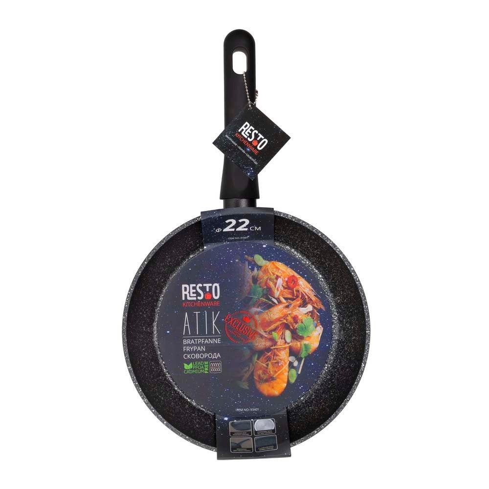 Resto Kitchenware ATIK 93401 Frypan 22cm/24cm/26cm/28cm