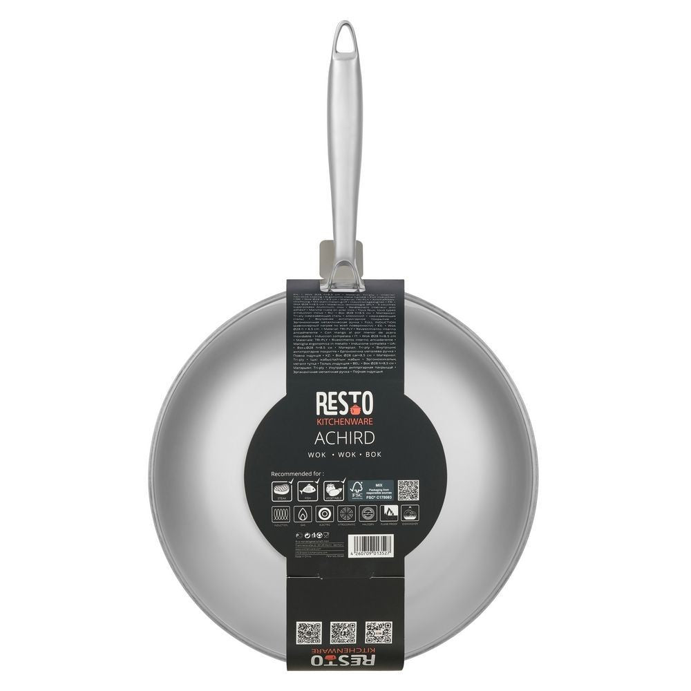 Resto Kitchenware Achird 95349 Wok Ø28 h=7.5 cm