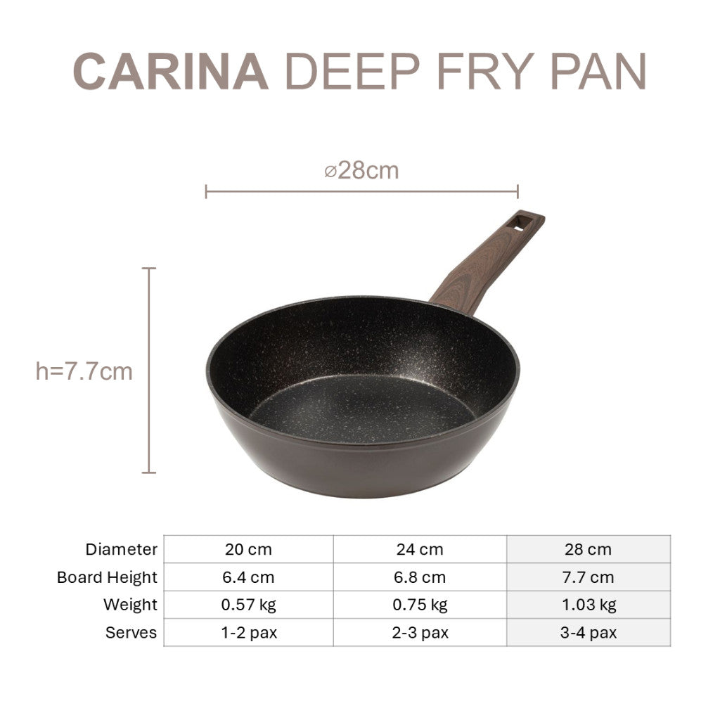 Resto Kitchenware Carina Deep Frypan 20cm/24cm/26cm/28cm