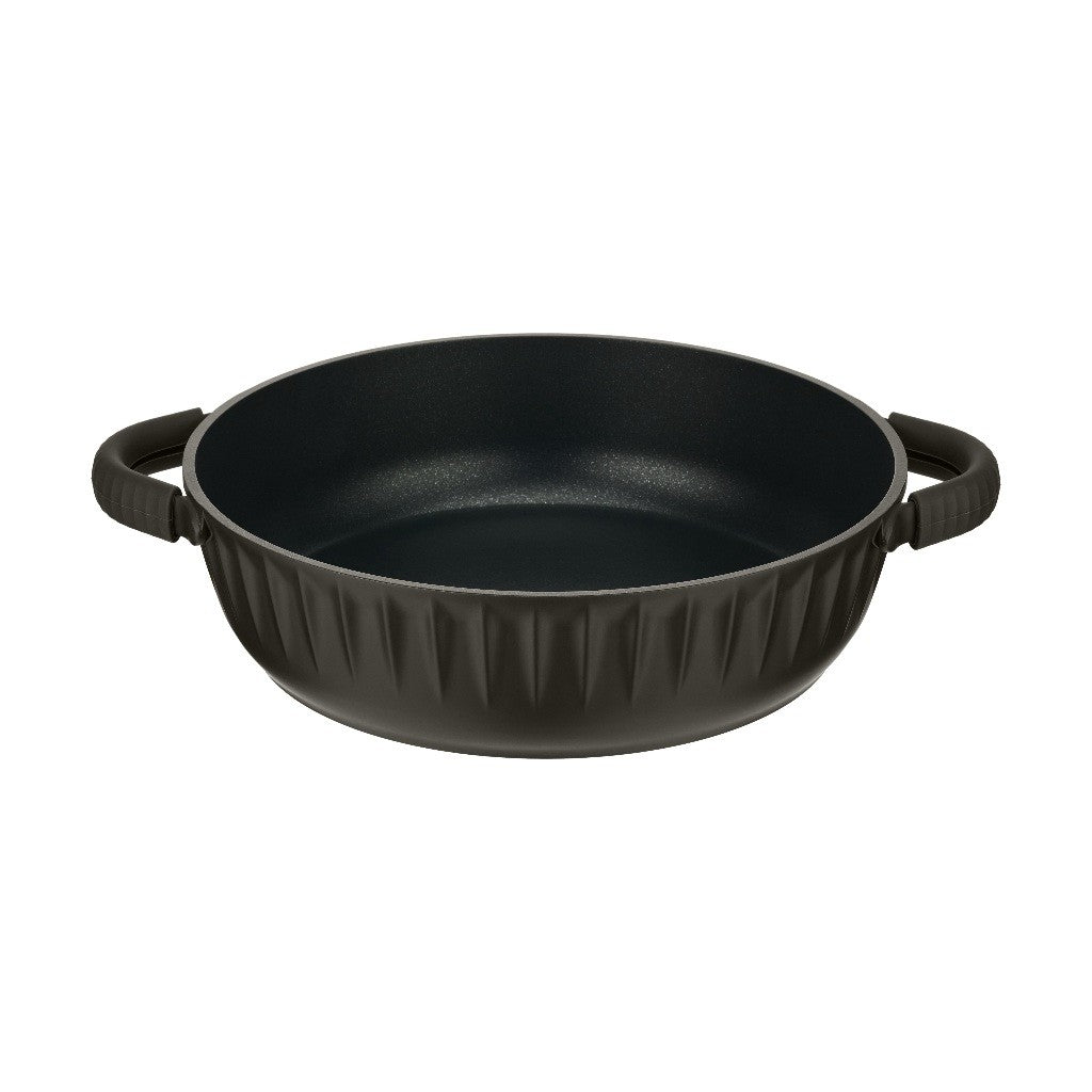 Resto Kitchenware 94006 Ascella Shallow Pot With Lid Diameter=28CM H=7.9CM 4.2L