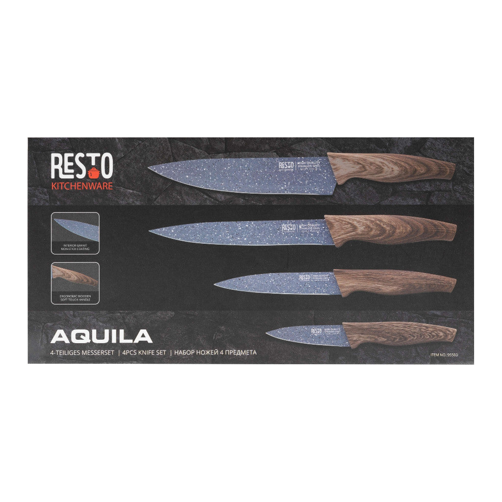 Resto Kitchenware Aquila 95503 4 pcs Knife set