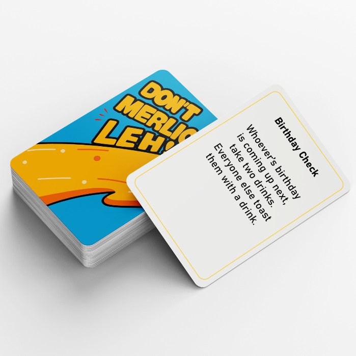 (SG Stock) Dont Merlion Leh! | Singaporean Drinking Card Game | Funny Party Game | 18+ | 3+ Players
