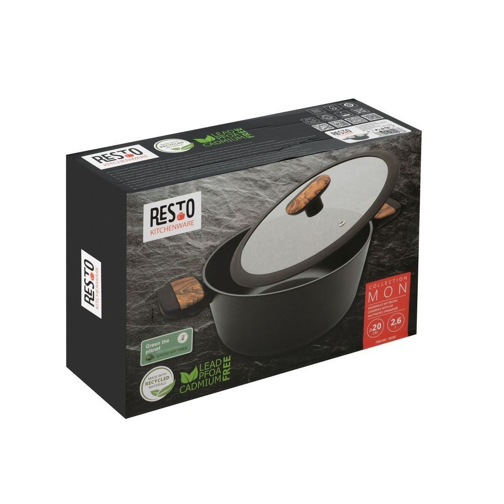 Resto Kitchenware Mon Casserole with lid 2.6L/4.4L