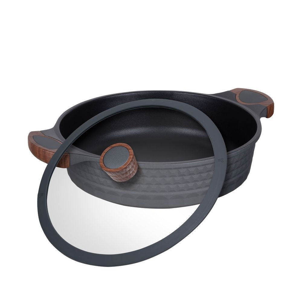 Resto Kitchenware CAPELLA 93506 Shallow pot with lid ⌀28 cm, h=8.0cm, 4.4L
