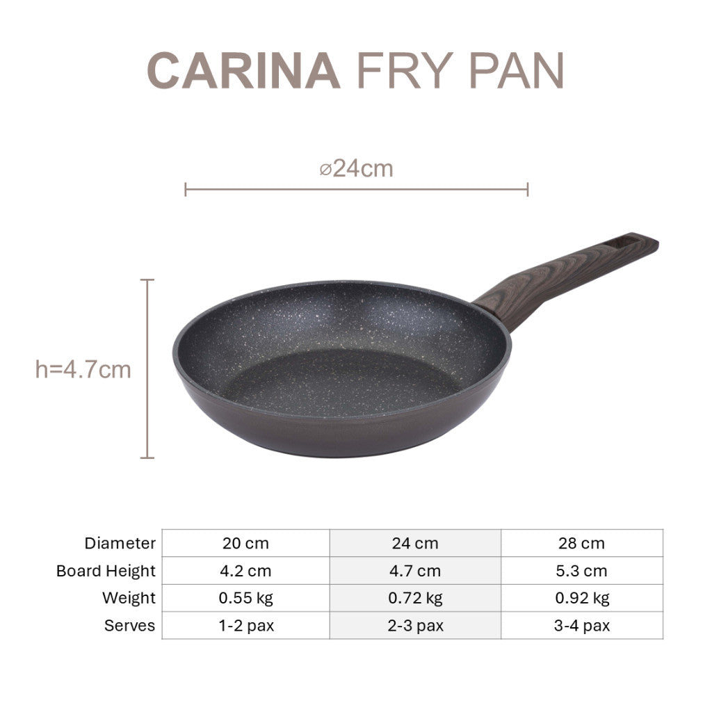 Resto Kitchenware Carina Frypan 20cm/22cm/24cm/26cm/28cm