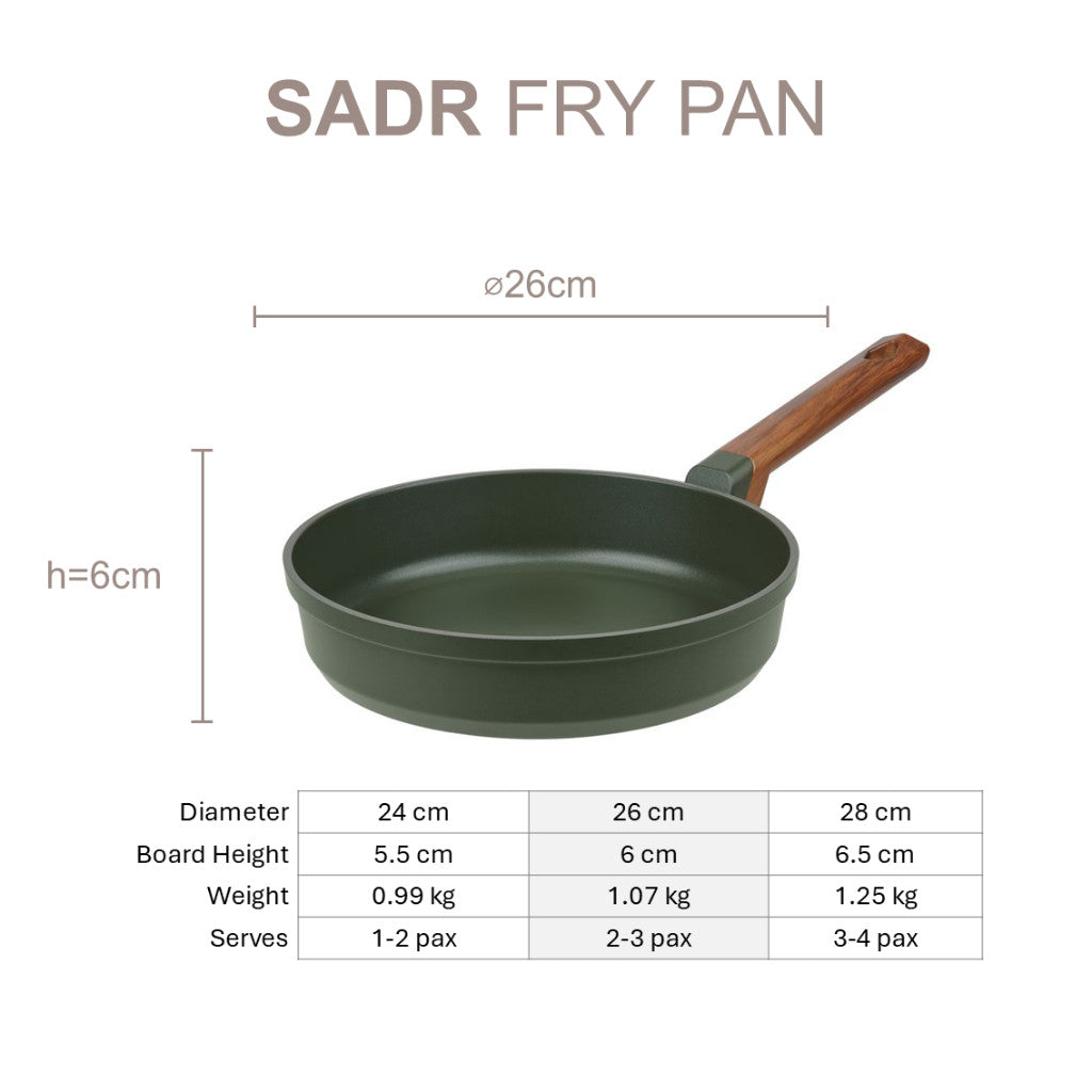 Resto Kitchenware SADR Frypan 24cm/26cm/28cm