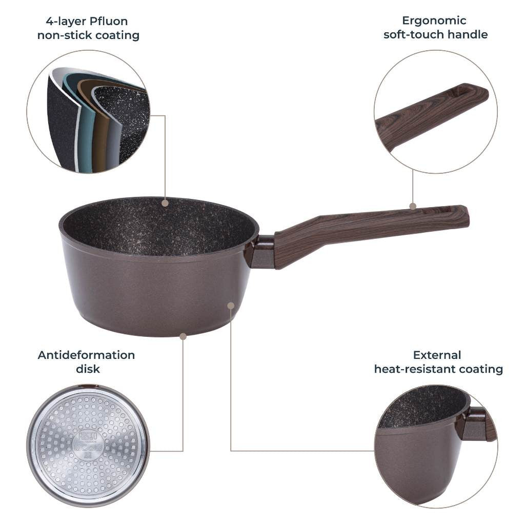 Resto Kitchenware CARINA 93017 Saucepan with lid Ø16 H=7.5CM