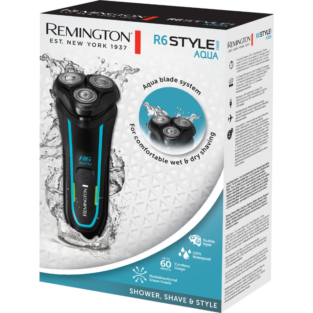 Remington R6000 Style Series Aqua Rotary Shaver