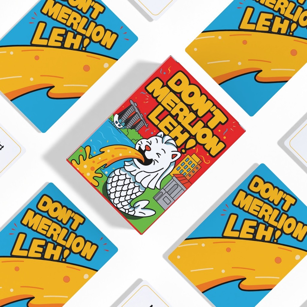 (SG Stock) Dont Merlion Leh! | Singaporean Drinking Card Game | Funny Party Game | 18+ | 3+ Players