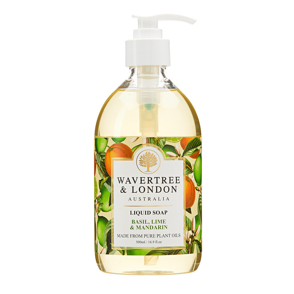 Wavertree & London Basil Lime Mandarin Liquid Soap - 500ml [BEST SELLER]
