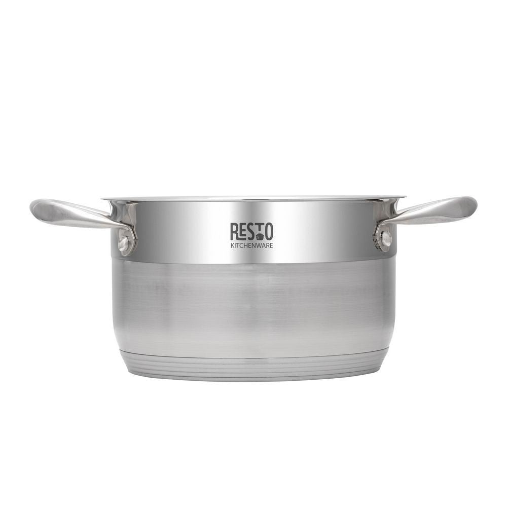 Resto Kitchenware RIGEL Casserole with lid Stainless Steel 16cm/18cm/20cm/24cm