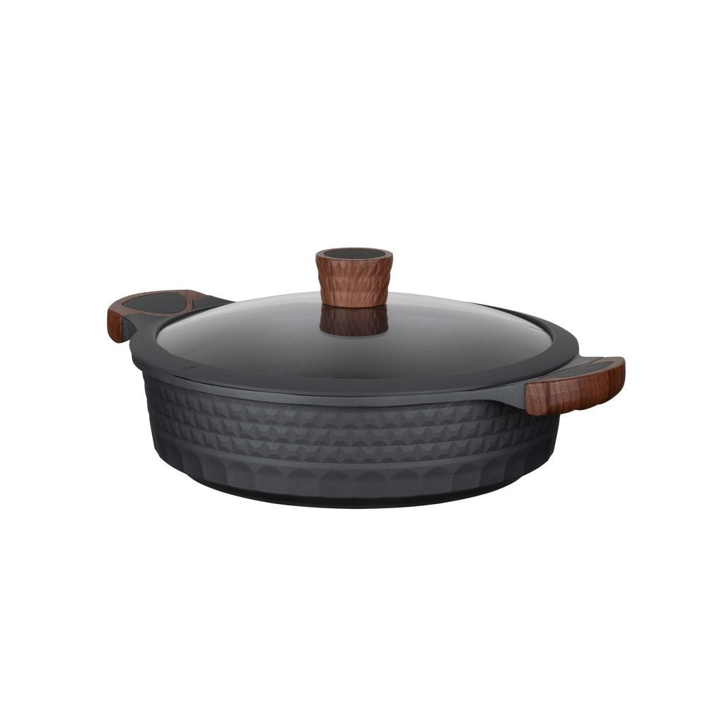 Resto Kitchenware CAPELLA 93506 Shallow pot with lid ⌀28 cm, h=8.0cm, 4.4L